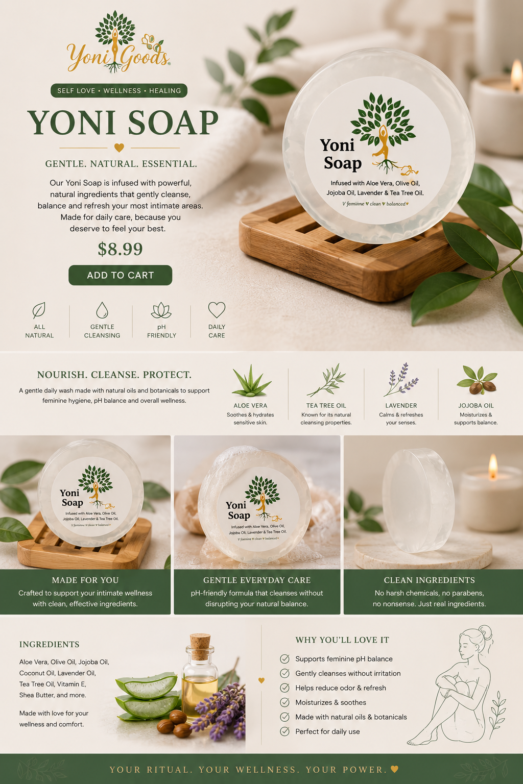 Botanical Feminine Soap
